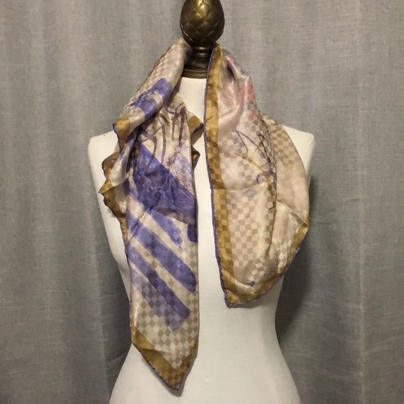 Vintage Vera Scarf-Silk-25x25 - Picture 7 of 17